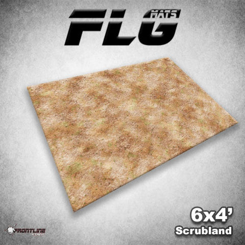 Frontline Gaming: Mats - Scrubland 6'x4' Gaming Mat FLG