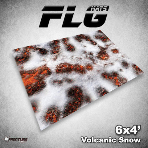 Frontline Gaming: Mats - Volcanic Snow 6'x4' Gaming Mat FLG