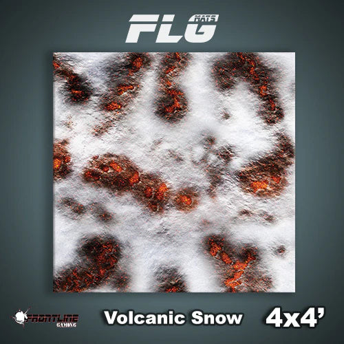 Frontline Gaming: Mats - Volcanic Snow 4'x4' Gaming Mat FLG