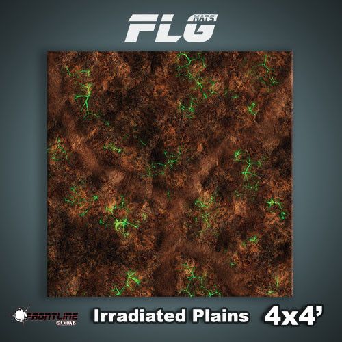Frontline Gaming: Mats - Irradiated Plains 4'x4' Gaming Mat FLG