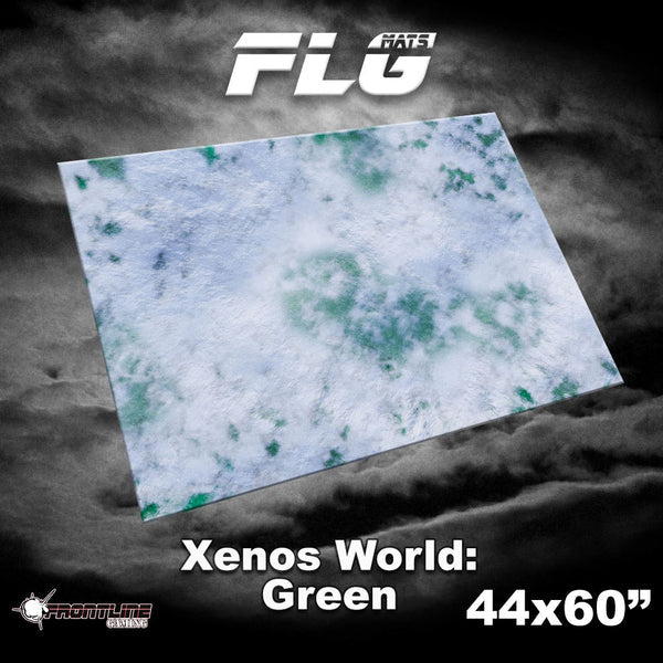 Frontline Gaming: Mats - Xenos World Green 44"x60" Gaming Mat FLG