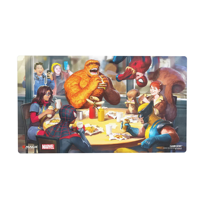 Gamegenic: Prime Playmat - "Heroic Feast" MTG Marvel Super Heroes Playmats Gamegenic