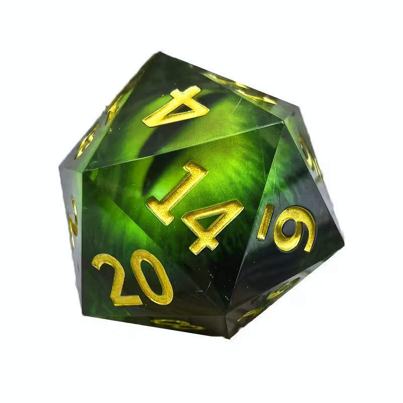Seriously Good Dice: 55mm Dragon Eye Resin D20 Dice & Gaming Accessories Taps Imports