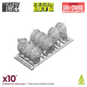 Green Stuff World: 3D printed set - God of Change Bucklers Model Tools & Glue Green Stuff World