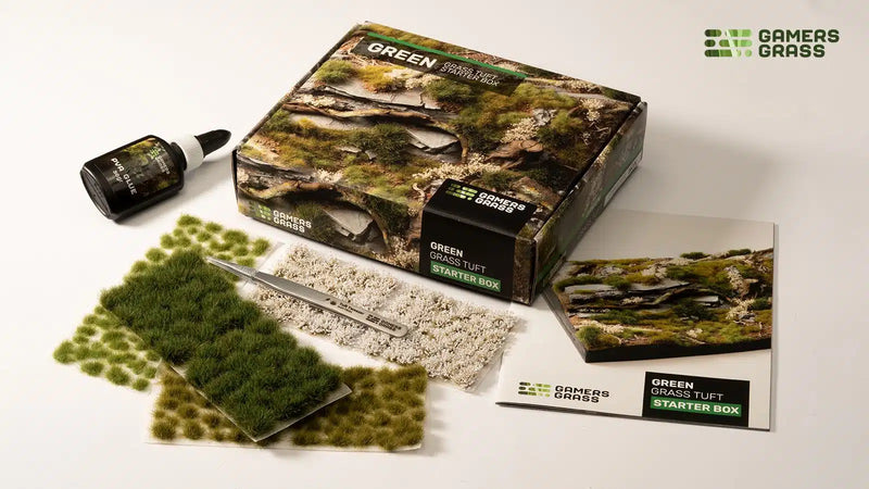 Gamer's Grass: Green Grass Tuft Starter Box Basing Materials Gamer's Grass
