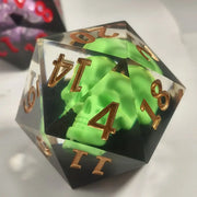 Seriously Good Dice: Large 55mm Green Skull D20 Dice Dice & Gaming Accessories Taps Imports