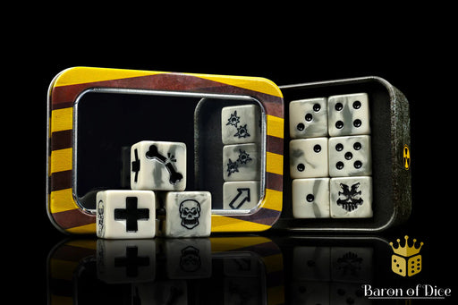 Baron of Dice: "Ash Wasteland" Skirmish Dice Set Dice & Gaming Accessories Baron of Dice