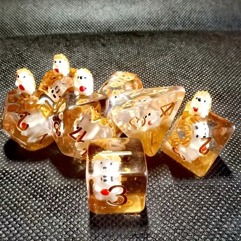Seriously Good Dice: Animal Collection 7 Die Set "Hedge Hog" Dice & Gaming Accessories Taps Imports