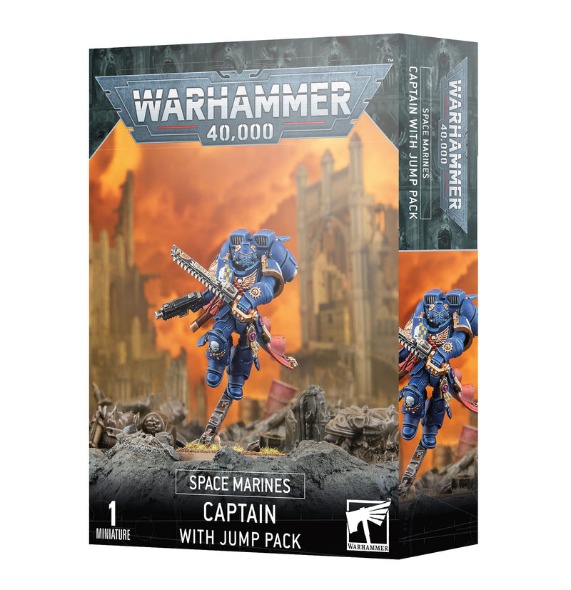 Space Marines: Captain with Jump Pack Warhammer 40k Games Workshop   