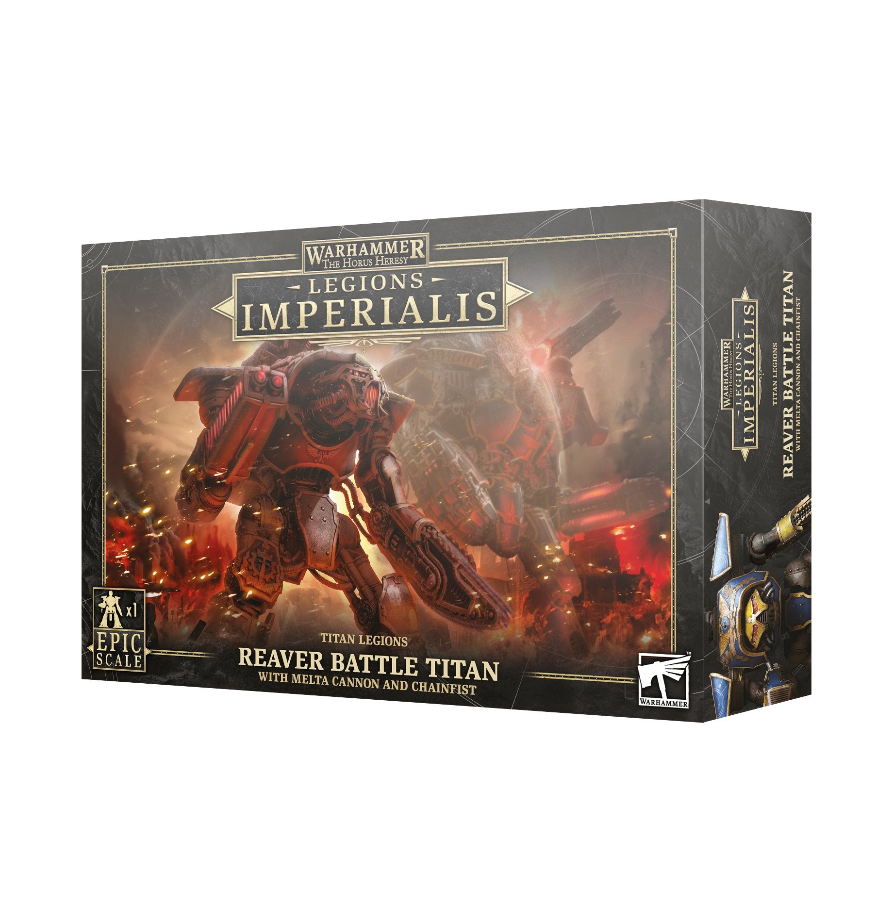 Legions Imperialis: Reaver Battle Titan with Melta Cannon & Chainfist Adeptus Titanicus Games Workshop   