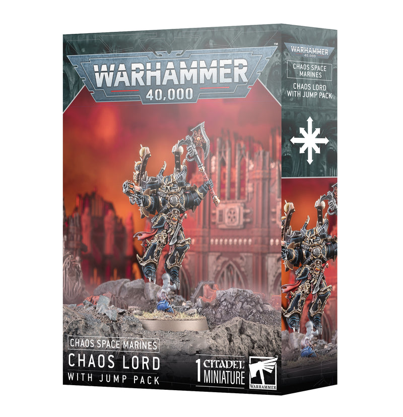 Chaos Space Marines: Chaos Lord with Jump Pack Warhammer 40k Games Workshop   