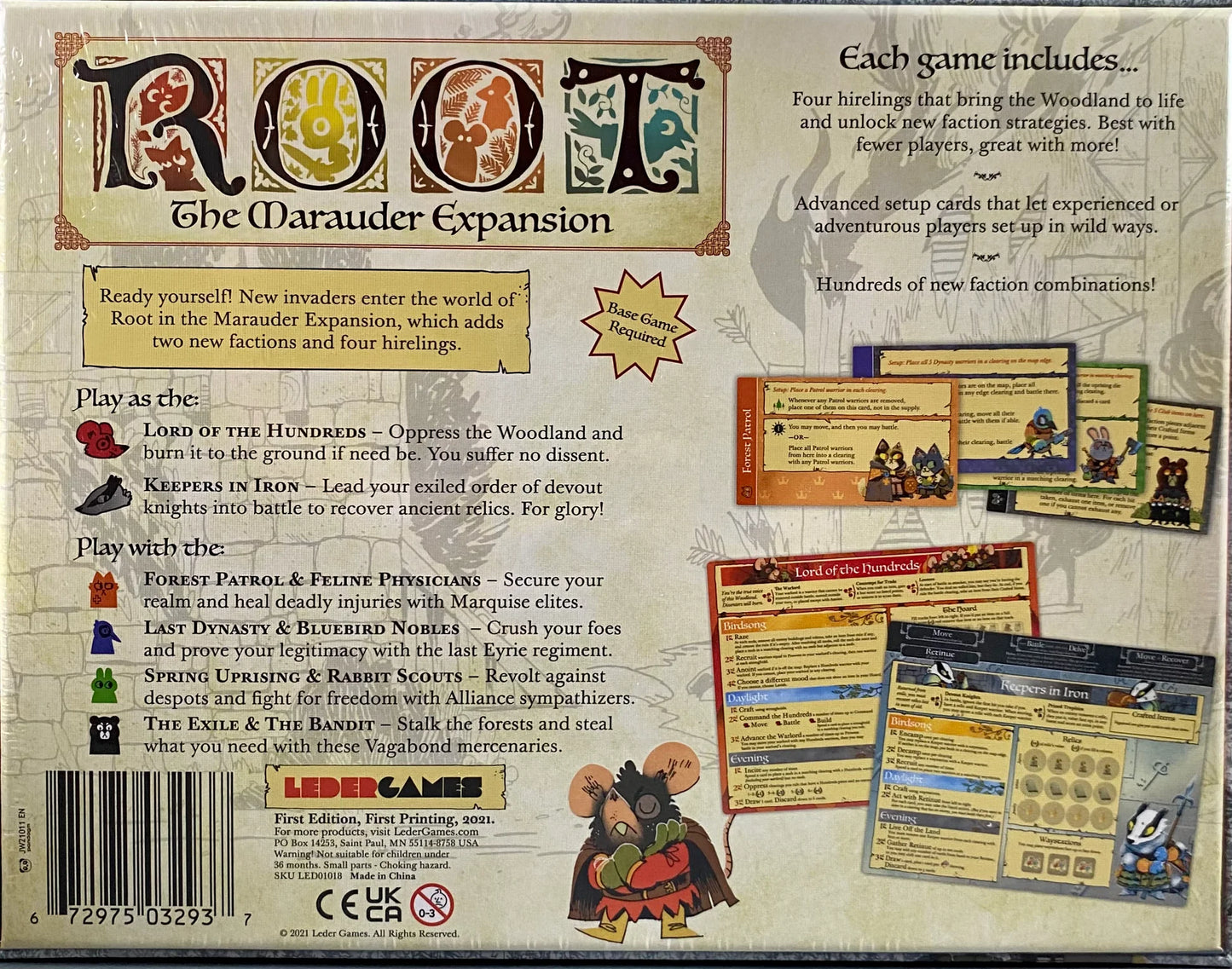 Root: The Marauder Expansion Board Games Leder Games