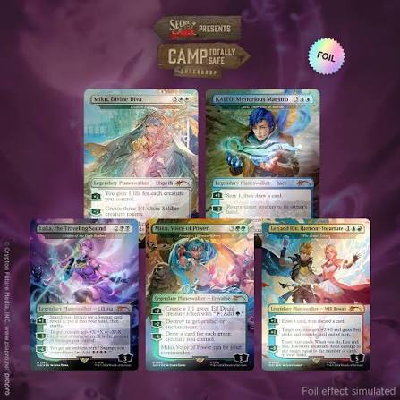 MTG Secret Lair Drop - Hatsune Miku: Electric Entourage English (Rainbow Foil Edition) MTG Sealed Magic: The Gathering