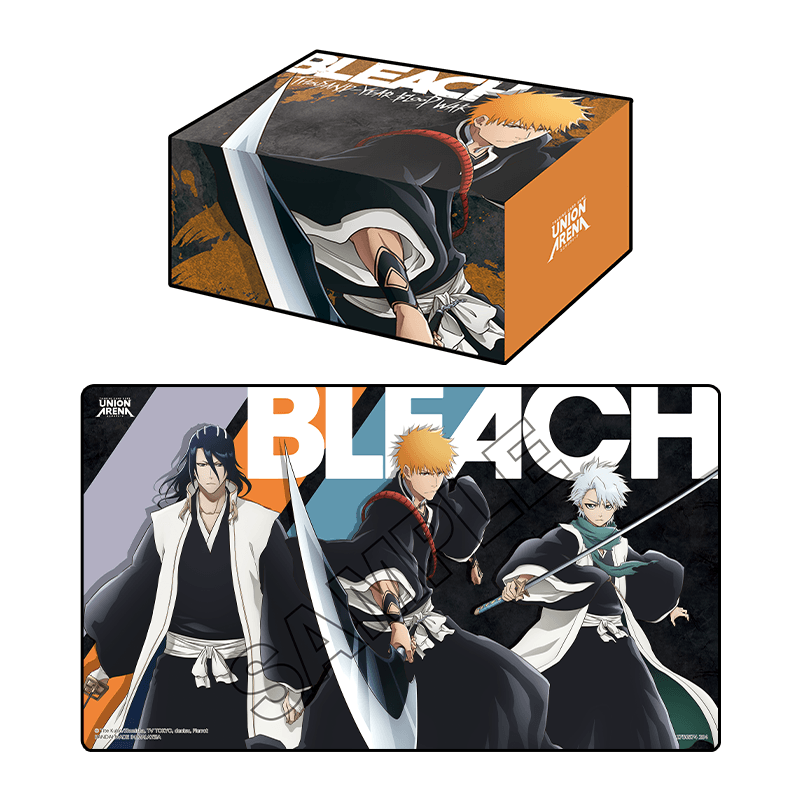 Union Arena: Playmat & Half Storage Box Set - Bleach Thousand Year Blood War Union Arena Sealed Bandai   