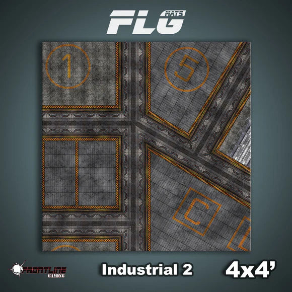 Frontline Gaming: Mats - Industrial 2 4'x4' Gaming Mat FLG