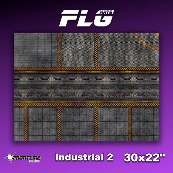 Frontline Gaming: Mats - Industrial 2 30x22" Gaming Mat FLG