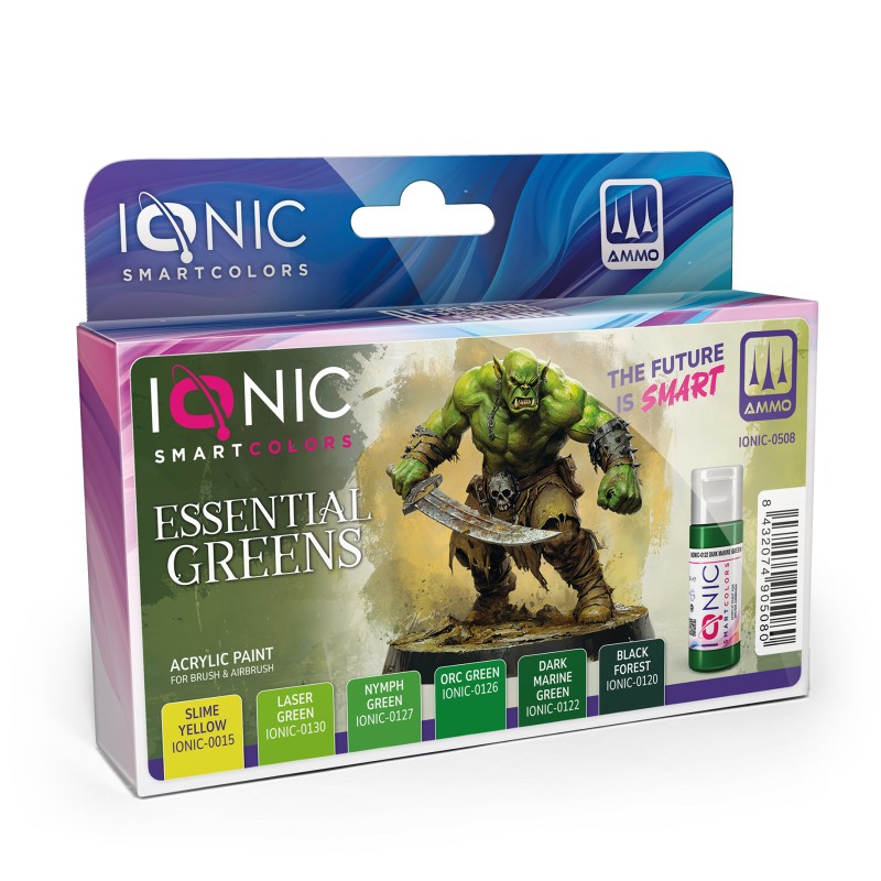Ionic: Smart Colors - Essential Greens Set Model Paints Runeforge Distribution