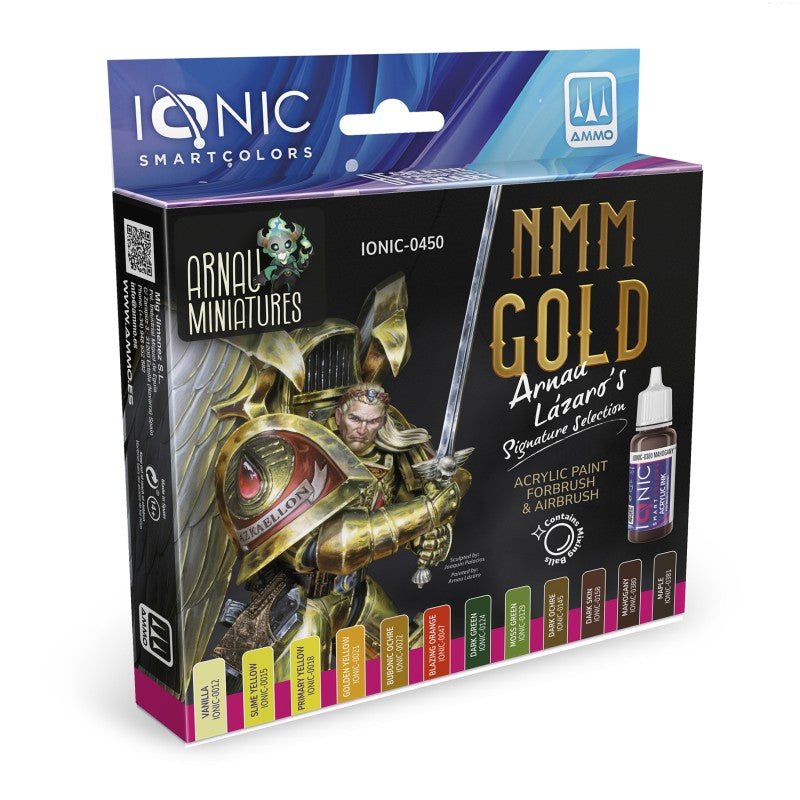 Ionic: Smart Colors - NMM Gold Paint Set Model Paints Runeforge Distribution