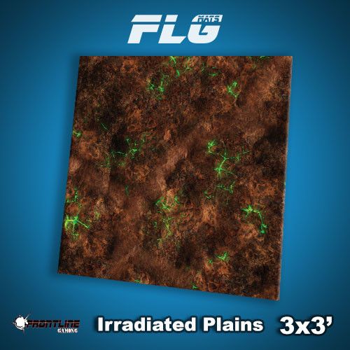 Frontline Gaming: Mats - Irradiated Plains 3'x3' Gaming Mat FLG