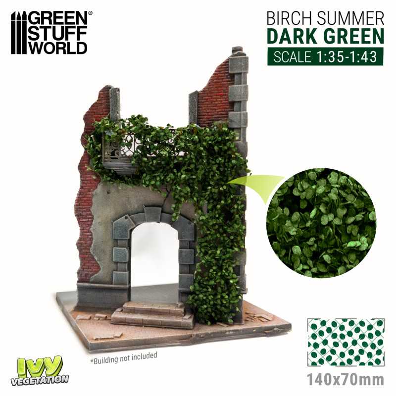Green Stuff World: Modelling Ivy - Dark Green Birch Large Model Tools & Glue Green Stuff World