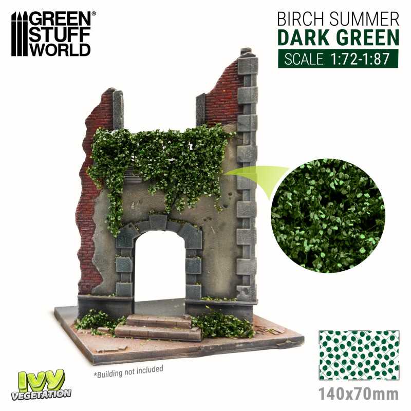 Green Stuff World: Modelling Ivy - Dark Green Birch Small
