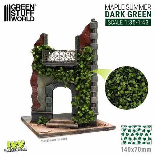 Green Stuff World: Modelling Ivy - Dark Green Maple Large Model Tools & Glue Green Stuff World