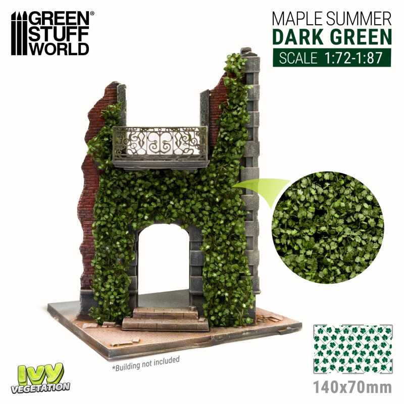 Green Stuff World: Modelling Ivy - Dark Green Maple Small Model Tools & Glue Green Stuff World