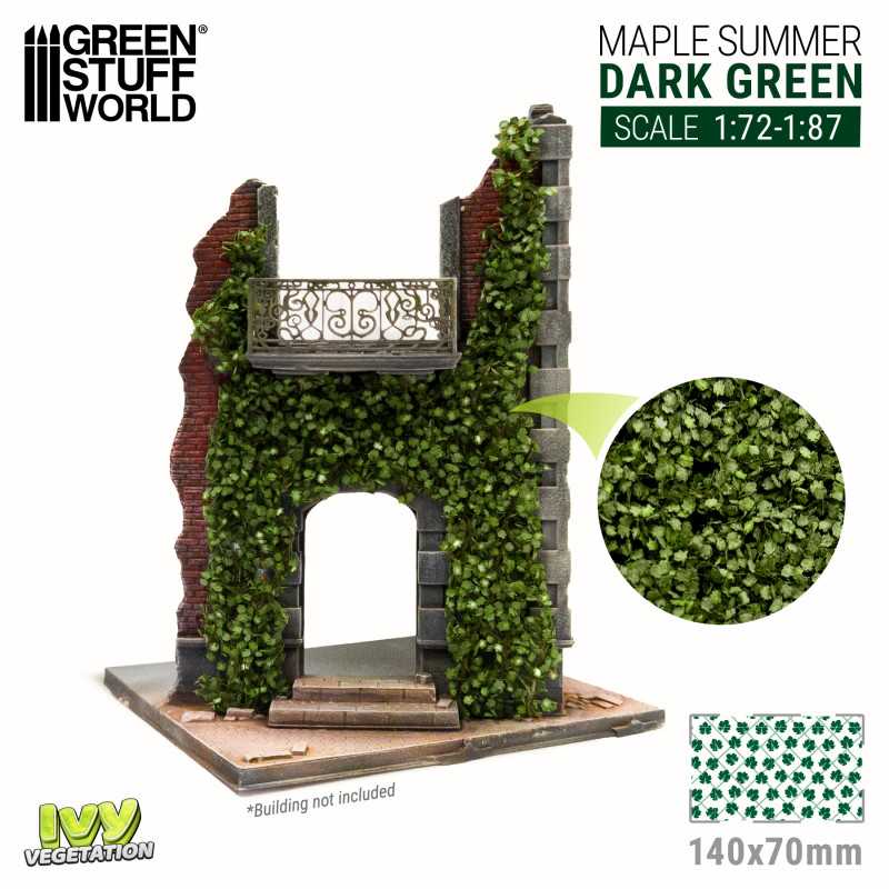 Green Stuff World: Modelling Ivy - Dark Green Maple Small