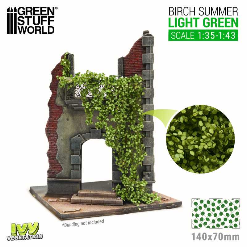 Green Stuff World: Modelling Ivy - Light Green Birch Large Model Tools & Glue Green Stuff World