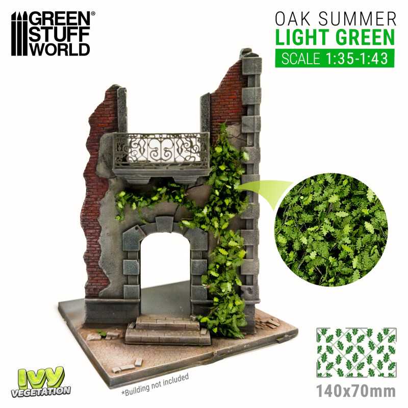 Green Stuff World: Modelling Ivy - Light Green Oak Summer Large Model Tools & Glue Green Stuff World