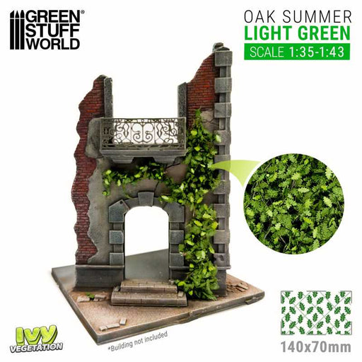 Green Stuff World: Modelling Ivy - Light Green Oak Summer Large Model Tools & Glue Green Stuff World