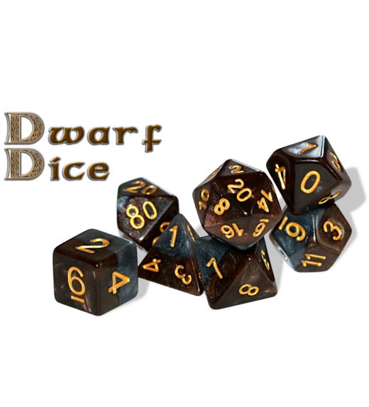 Gate Keeper Games: Halfsies Dice: Dwarf Dice: 7-Die Set Dice & Gaming Accessories Gate Keeper Games
