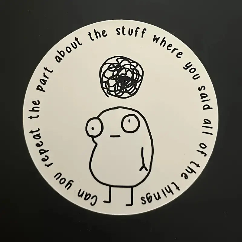 ADHD Thoughts Sticker Stickers, Pins & Patches Taps Imports