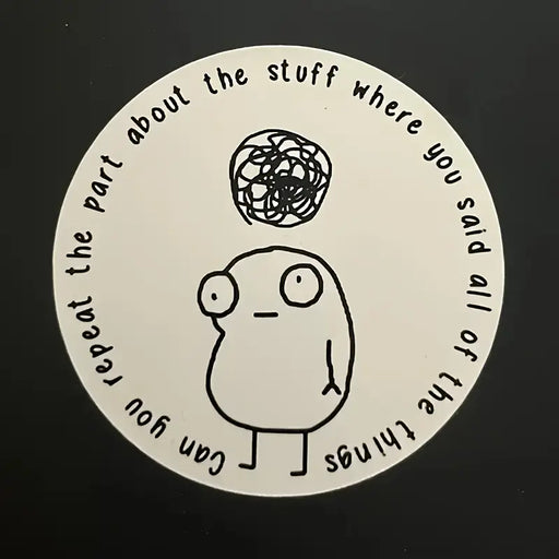 ADHD Thoughts Sticker Stickers, Pins & Patches Taps Imports