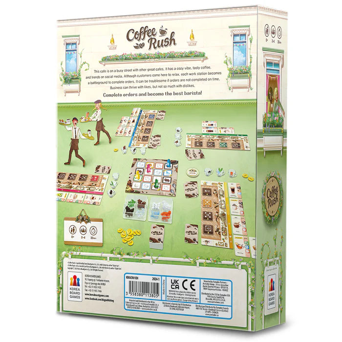 Coffee Rush Board Games Korea Boardgames
