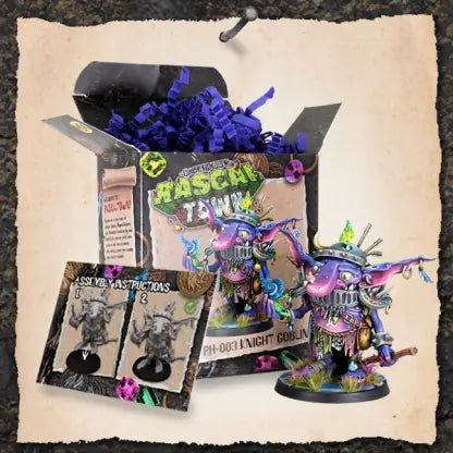 Rogue Hobbies: Rascaltown - Knight Goblin RH-003 Unpainted Miniatures Rogue Hobbies