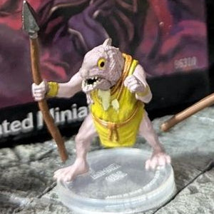 Dungeons & Dragons: Icons of the Realm: Vecna: Eve of Ruin: 2/40 Kuo-Toa (Raised Spear) RPG Miniatures WizKids   