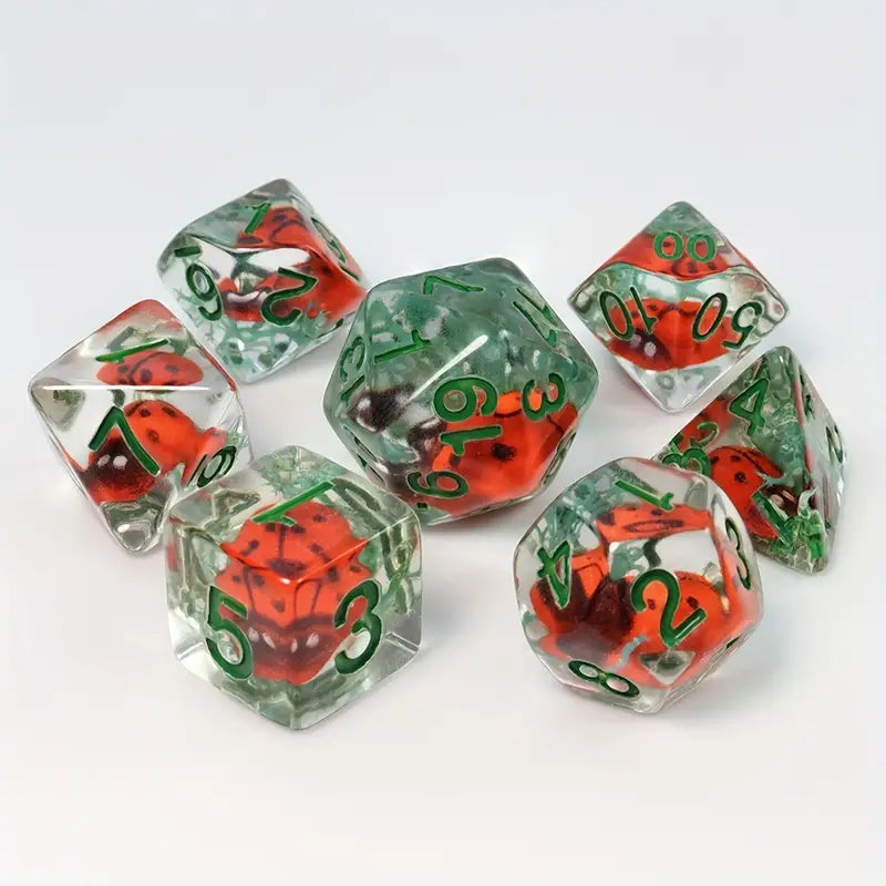 Seriously Good Dice: Animal Collection 7 Die Set "Ladybug" Dice & Gaming Accessories Taps Imports