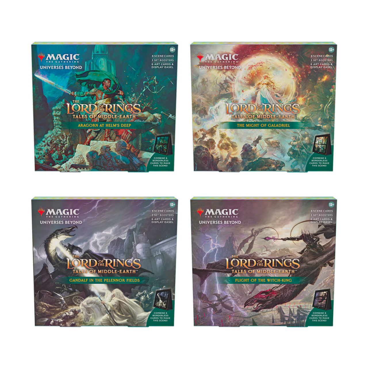 MTG The Lord of the Rings: Tales of Middle-earth - Scene Box (Set of 4) MTG Sealed Magic: The Gathering   