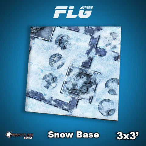 Frontline Gaming: Mats - Snow Base 3'x3' Gaming Mat FLG