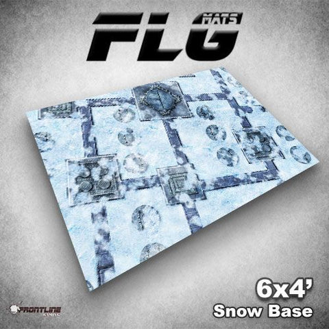 Frontline Gaming: Mats - Snow Base 6'x4' Gaming Mat FLG