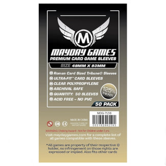 Mayday: Premium Roman Tribune Sleeves 49mm X 93mm 50Ct Card Sleeves Mayday Games