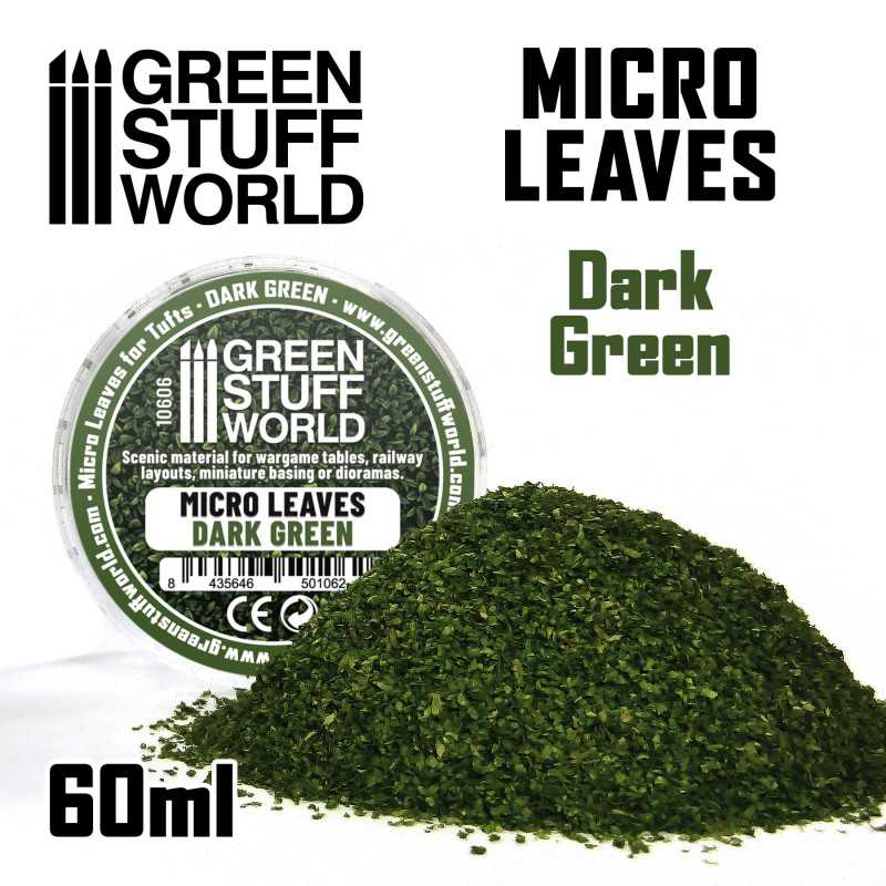 Green Stuff World: Micro Leaves - Dark Green Mix Model Tools & Glue Green Stuff World