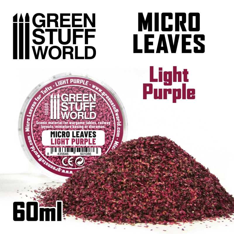 Green Stuff World: Micro Leaves - Light Purple Mix Model Tools & Glue Green Stuff World