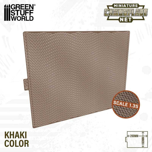 Green Stuff World: Miniature Camouflage Nets Khaki 1:35 Model Tools & Glue Green Stuff World