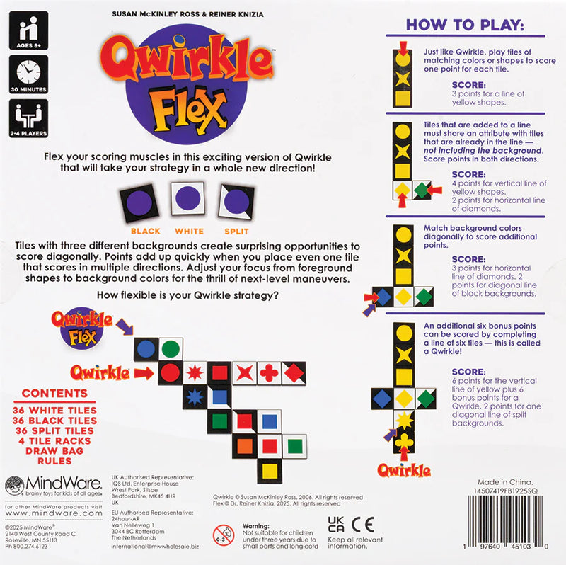 Qwirkle Flex Board Games MindWare