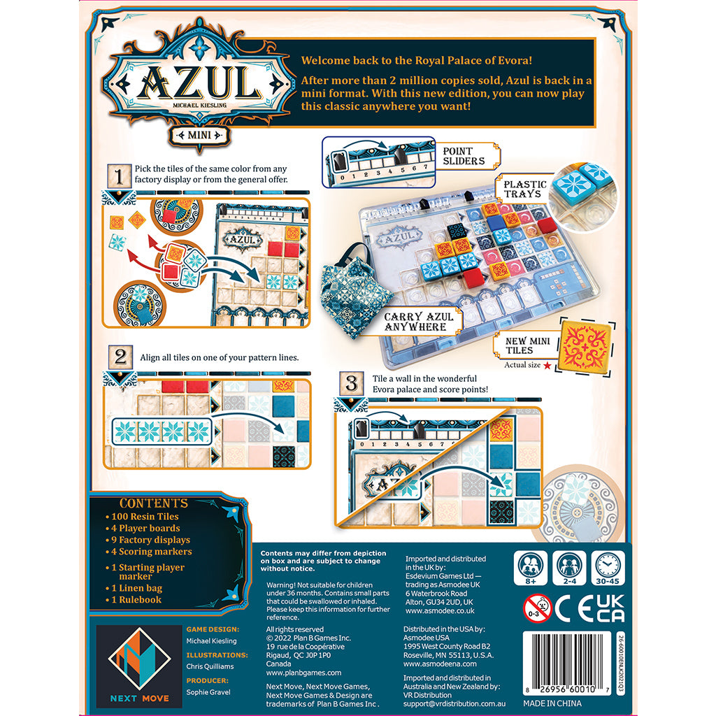 Azul Mini Board Games Plan B Games   