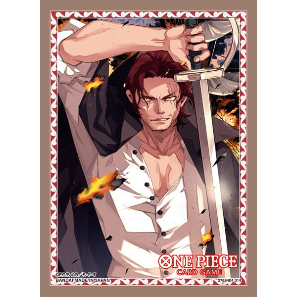 One Piece Card Sleeves - Shanks 70Ct (Set 10) Card Sleeves Bandai