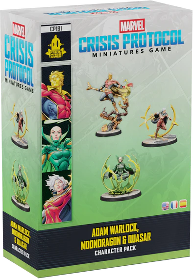 Marvel Crisis Protocol: Adam Warlock, Moondragon & Quasar (Release: Feb 13 2026) Marvel Crisis Protocol Atomic Mass Games
