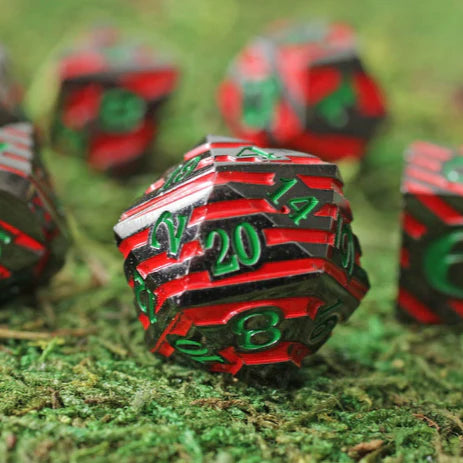 Forged Gaming: Metal 7-Die Set - "Orcish Forged" Dice & Gaming Accessories Forged Gaming